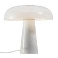 Lampe de table en verre blanc