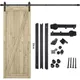 Schiebe Barn Door Hardware Roller Schiene Kit Set Für Schrank Schrank Holz Scheune Tür Schiene Track