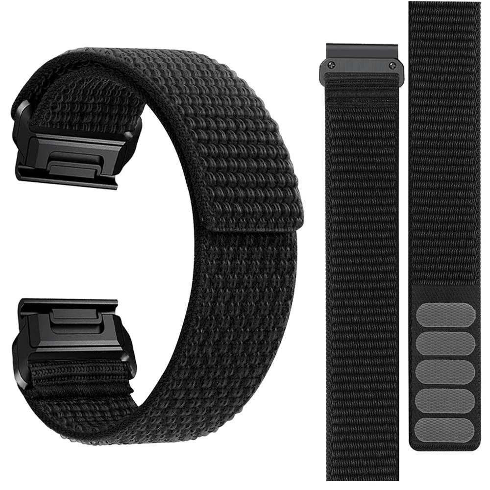 26mm Schnell verschluss Nylon band für Garmin Fenix 7x 6x 6x Pro 5x mk1 mk2i Enduro D2 Smartwatch Ersatz Armbänder Armband Image