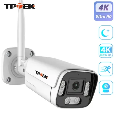 8MP 4K IP Kamera Wifi Outdoor Überwachung Home Security Schutz CCTV Wi-Fi Camara 5MP Video Wi-Fi Wasserdichte CamHi IP Cam