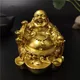 Gold Laughing Buddha Statue Chinesische Feng Shui Geld Maitreya Buddha Skulptur Figuren Für Haus