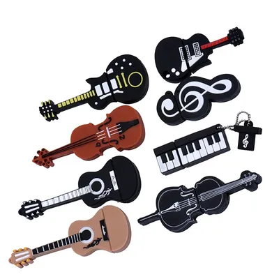 Gitarrenserie Kreative Geschenke USB 2.0-Flash-Laufwerk Echte Kapazität Pen Drive 64 GB/32 GB/16 Image