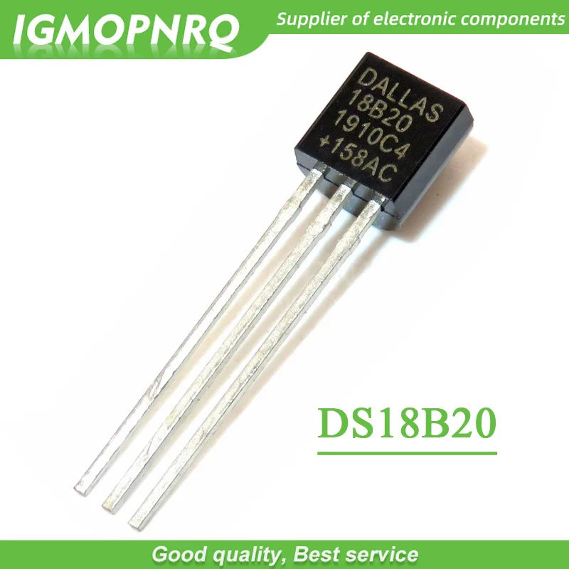 100 stücke dallas ds18b20 18 b20 18 s20 bis-92 ic chip thermometer temperatur sensor Image