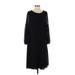 Casual Dress - Midi: Black Dresses - Women's Size X-Small