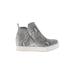 Dolce Vita Sneakers: Gray Snake Print Shoes - Women's Size 7 - Round Toe