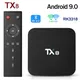 Tanix tx8 android 9 0 tv box rockchip rk3318 4k 2 4g/5ghz dual wifi usb 3 0 smart tx8 set top box