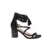 Jeffrey Campbell Heels: Black Solid Shoes - Women's Size 8 1/2 - Open Toe