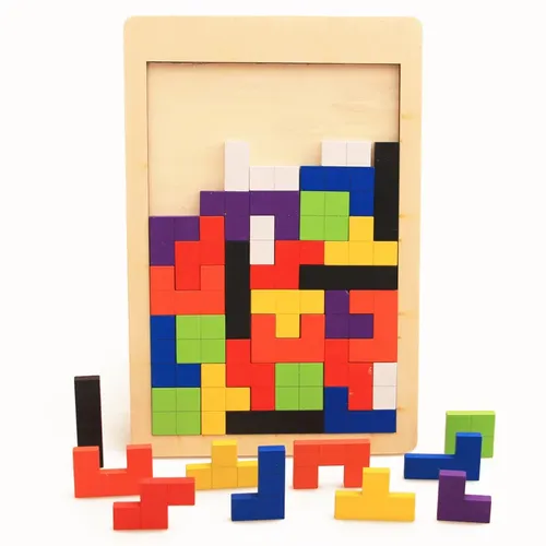 Puzzle Bunte Holz Tangram Für Kinder Kinder spielzeug Lernen Bildung Bord Spiele Puzzles spielzeug