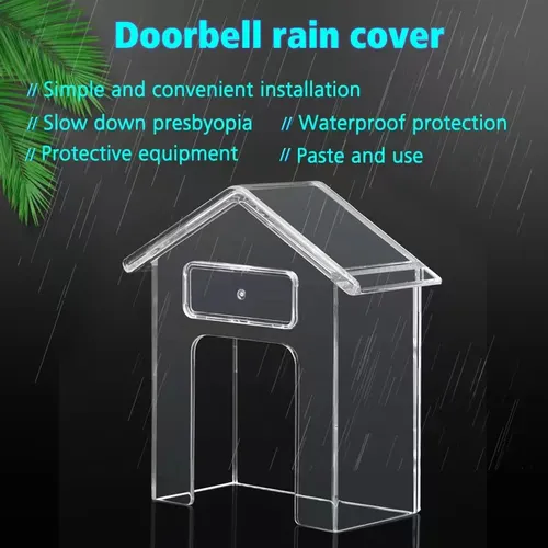 Smart Home drahtlose Türklingel Regenschutz wasserdichte Abdeckung Türklingel Ring Glockenspiel Knopf transparent wasserdicht nach Hause wasserdichte Schale