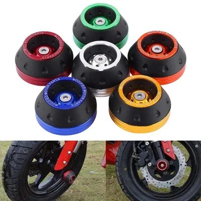 Aluminium Rad schutz Crash Pads bunte Motorrad Crash Protector Motocross Reifen rahmen Slider Moto Ausrüstung Zubehör