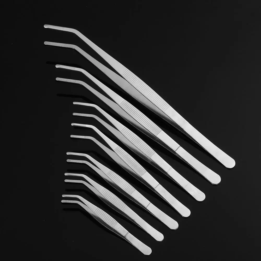 1pc neue Edelstahl beschichtung Lebensmittel Pinzette Grill Clip Grill zange Koch serviert Präsentation hochwertige Küchen werkzeug Image