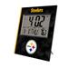 Keyscaper Pittsburgh Steelers Cross Hatch Digital Desk Clock