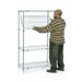 Nexel Industries E-Z Adjust Wire Shelving Starter Shelf Unit- Poly-Z-Brite - 24 x 60 x 63 in.