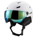 Lixada Ski Helmet with Removable Visor Goggles Integrated Snowboard Safety headgear for Men and Women Optimal Protection on the Slopes