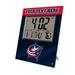 Keyscaper Columbus Blue Jackets Color Block Personalized Digital Desk Clock