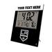 Keyscaper Los Angeles Kings Color Block Personalized Digital Desk Clock