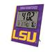 Keyscaper LSU Tigers Cross Hatch Personalized Digital Desk Clock