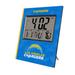 Keyscaper Los Angeles Chargers Cross Hatch Digital Desk Clock