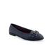 Women's Bia Casual Flat by Aerosoles in Navy Leather (Size 5 1/2 M)
