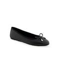 Women's Pia Casual Flat by Aerosoles in Black Leather (Size 5 M)
