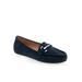 Women's Day Drive Casual Flat by Aerosoles in Navy Faux Suede (Size 9 1/2 M)