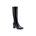 Women's Micah Tall Calf Boot by Aerosoles in Black Patent (Size 5 1/2 M)
