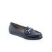 Women's Day Drive Casual Flat by Aerosoles in Navy Patent Pewter (Size 5 M)