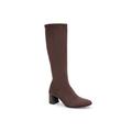 Wide Width Women's Centola Tall Calf Boot by Aerosoles in Java Faux Suede (Size 6 W)