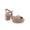 Women's Cosmos Dressy Sandal by Aerosoles in Nude Leather (Size 6 1/2 M)