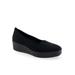 Women's Cowley Casual Flat by Aerosoles in Black Stretch (Size 6 M)