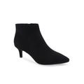 Women's Edith Bootie by Aerosoles in Black Faux Suede (Size 5 1/2 M)