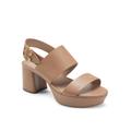 Women's Carimma Sandal by Aerosoles in Clay Leather (Size 7 M)
