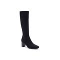 Wide Width Women's Micah Tall Calf Boot by Aerosoles in Black Fabric (Size 11 W)
