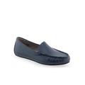 Wide Width Women's Overdrive Casual Flat by Aerosoles in Navy (Size 8 W)