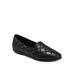 Wide Width Women's Betunia Casual Flat by Aerosoles in Black Quilted (Size 6 W)