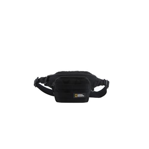 „Gürteltasche NATIONAL GEOGRAPHIC „“Milestone““ Gr. B/H/T: 7 cm x 12.00 cm x 19 cm, schwarz Taschen Gürteltaschen aus recycelten PET-Flaschen“
