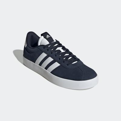 Sneaker ADIDAS SPORTSWEAR "VL COURT 3.0", Gr. 42, blau (legink, ftwwht, ftwwht), Leder, Synthetik, sportlich, Schuhe, in