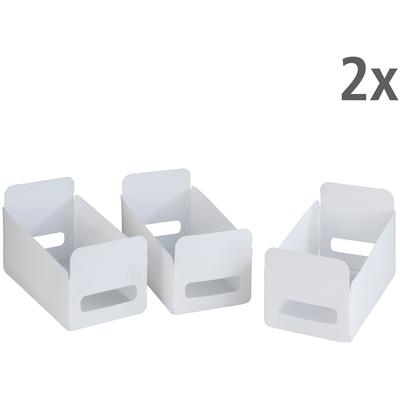 Organizer WENKO "Universal", weiß, B:15cm H:18cm T:30cm, Polypropylen, Aufbewahrungsboxen, Aufbewahrungsboxen für Küche und Haushalt, faltbar, Kunststoff Image