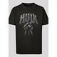 Kurzarmshirt F4NT4STIC "F4NT4STIC Kinder Marvel Hulk Punch Logo -BLK with Kids Basic Tee" Gr. 110/116, schwarz (black) Jungen Shirts T-Shirts