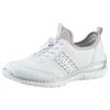 Slip-On Sneaker RIEKER, Damen, Gr. 39, weiß (weiß, beige), Lederimitat, Textil, sportlich, Schuhe Sneaker, Slipper, Schlupfschuh, Freizeitschuh 150 Jahre RIEKER Jubiläumsartikel, Topseller