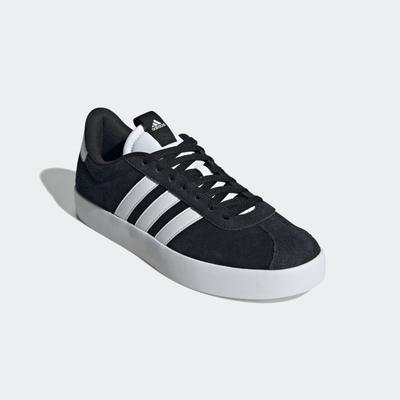 Sneaker ADIDAS SPORTSWEAR "VL COURT 3.0", Gr. 41, schwarz-weiß (cschwarz, ftwwht, cschwarz), Leder, Synthetik, sportlich