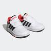 Sneaker ADIDAS SPORTSWEAR "HOOPS", Gr. 27, bunt (cloud weiß, core schwarz, bright rot), Synthetik, Textil, sportlich, Schuhe
