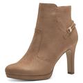 High-Heel-Stiefelette TAMARIS Gr. 40, braun (camelfarben) Damen Schuhe Reißverschlussstiefeletten