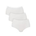 High-Waist-Slip ANITA SINCE 1886 "Essential High-Waist- Slip 3-er Pack" Gr. S/M, 3 St., weiß Damen Unterhosen Slips