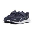 Sneaker PUMA "Reflect Lite Laufschuhe Kinder" Gr. 34.5, blau (navy white silver blue metallic) Kinder Schuhe Trainingsschuhe