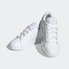 Sneaker ADIDAS SPORTSWEAR "GRAND COURT LIFESTYLE TENNIS LACE-UP", Gr. 33, weiß (cloud weiß, cloud weiß, grau one), Synthetik, Textil, sportlich, Schuhe, Design auf den Spuren des adidas Superstar