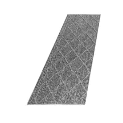 Outdoorteppich AYYILDIZ TEPPICHE "PATARA 4952", grau, B:80cm H:8mm L:250cm, Polypropylen, Teppiche, Läufer / Pflegeleicht / Strapazierfähig / In- und Outdoor geeignet Image