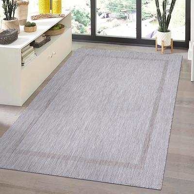 Outdoorteppich AYYILDIZ TEPPICHE "RELAX 4311", silber (silberfarben), B:160cm H:5mm L:230cm, Polypropylen, Teppiche, Läufer, Pflegeleicht, Robust, In- und Outdoor, große Farbauswahl Image