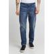 5-Pocket-Jeans BLEND "BLEND Thunder Relaxed fit - NOOS" Gr. 31, Länge 32, blau (denim middle blue) Herren Jeans 5-Pocket-Jeans