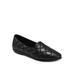 Wide Width Women's Betunia Casual Flat by Aerosoles in Black Quilted (Size 8 W)